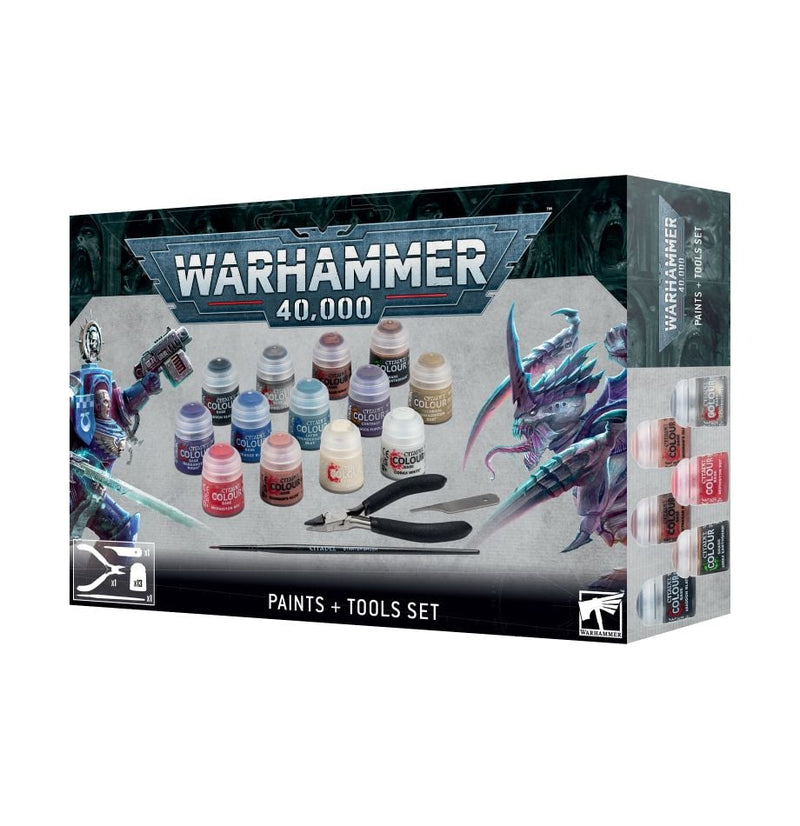 Warhammer 40k Paints and Tool Set
