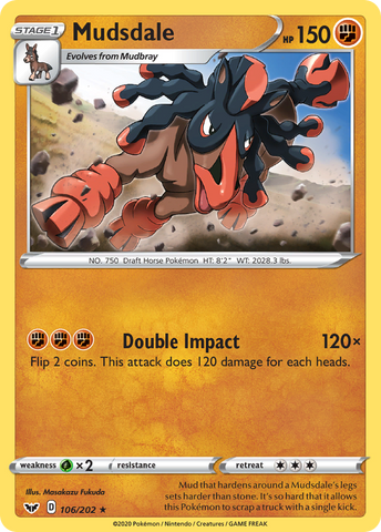 Mudsdale 106/202 - SWSH01 Sword & Shield Base Set
