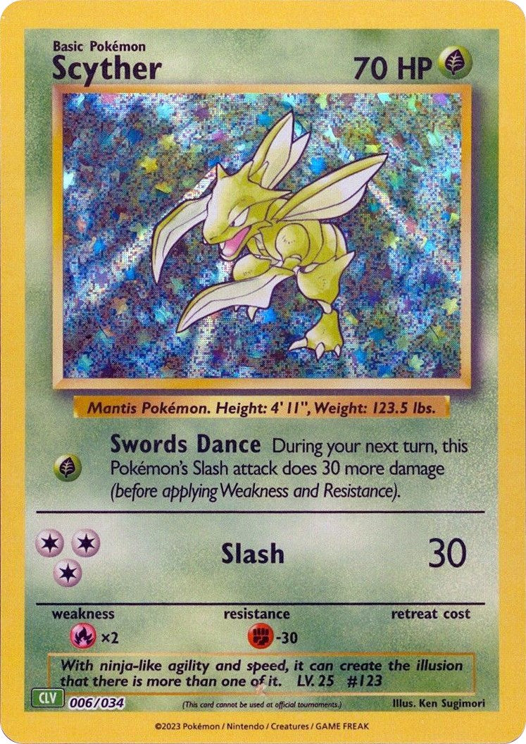 Scyther 6 - Trading Card Game Classic Holofoil