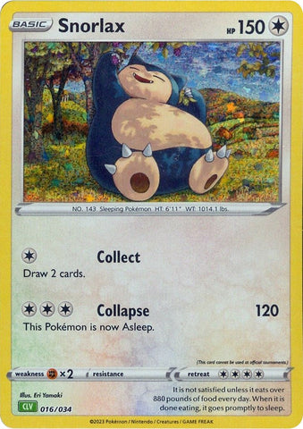 Snorlax 16 - Trading Card Game Classic Holofoil
