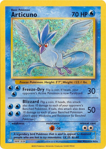 Articuno 9 - Trading Card Game Classic Holofoil