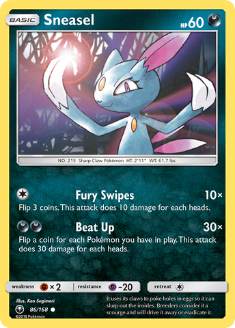 Sneasel/168 - SM  Celestial Storm