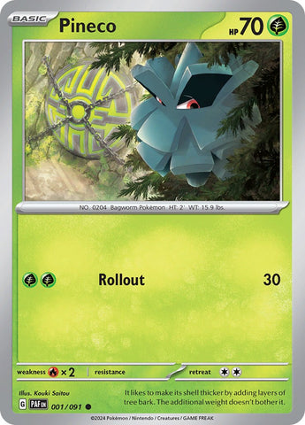 Pineco - 001/091 1 - SV Paldean Fates