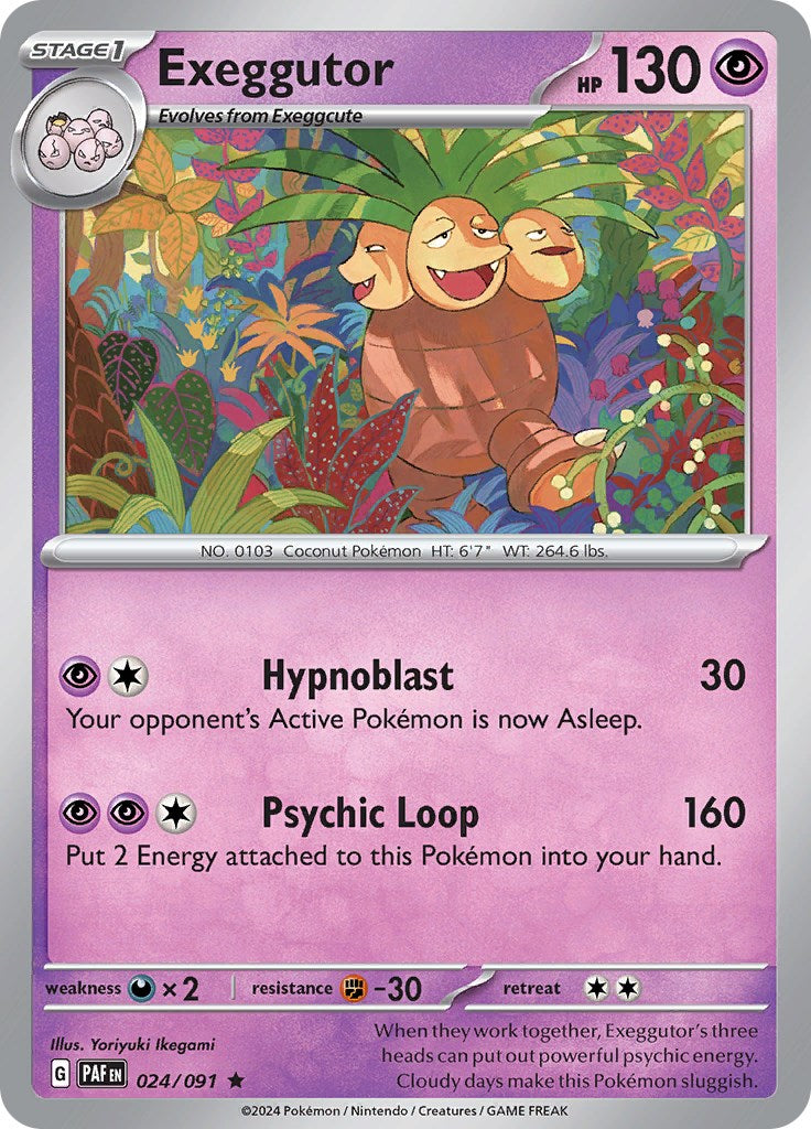 Exeggutor 24 - SV Paldean Fates Holofoil