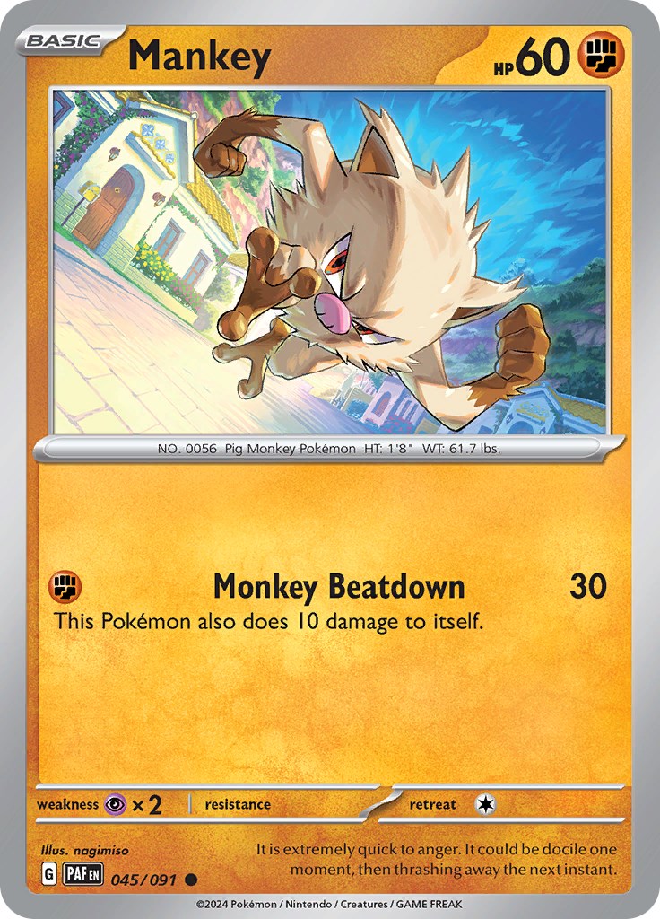 Mankey - 045/091 45 - SV Paldean Fates