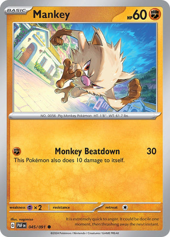 Mankey - 045/091 45 - SV Paldean Fates