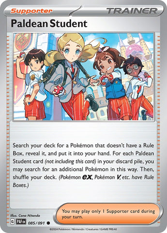 Paldean Student - 085/091 85 - SV Paldean Fates