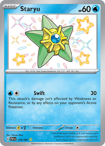 Staryu 118 - SV Paldean Fates Holofoil