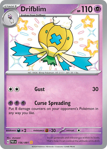 Drifblim 156 - SV Paldean Fates Holofoil