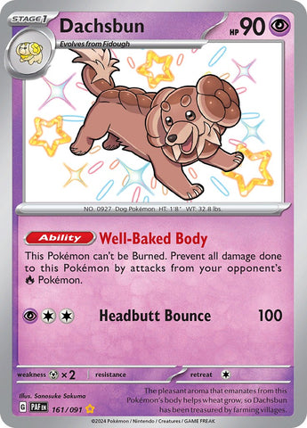Dachsbun - 161/091 161 - SV Paldean Fates Holofoil