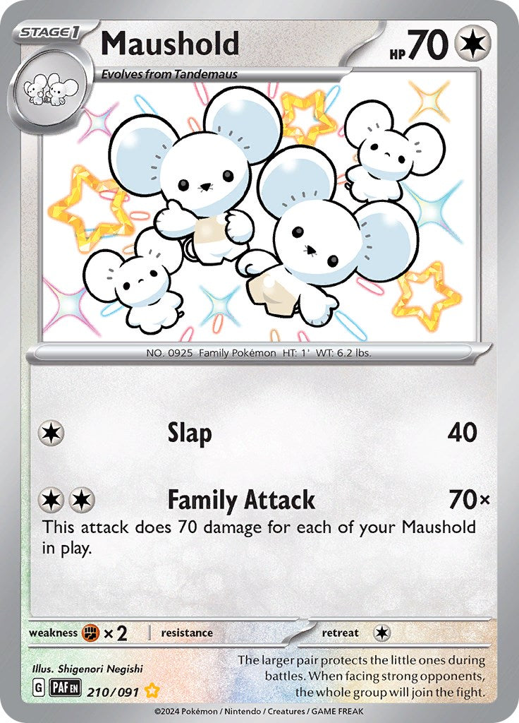 Maushold - 210/091 210 - SV Paldean Fates Holofoil