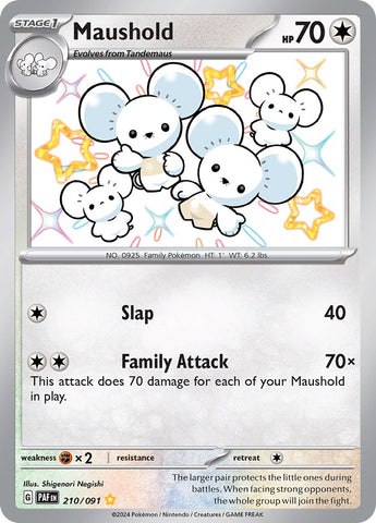 Maushold - 210/091 210 - SV Paldean Fates Holofoil