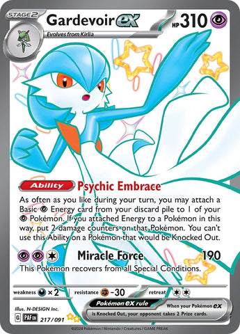 Gardevoir ex - 217/091 217 - SV Paldean Fates Holofoil