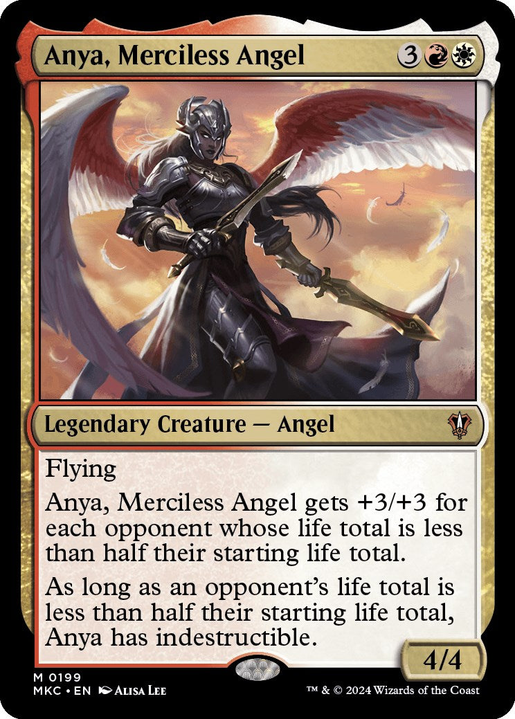 Anya, Merciless Angel (MKC-199) - Murders at Karlov Manor Commander