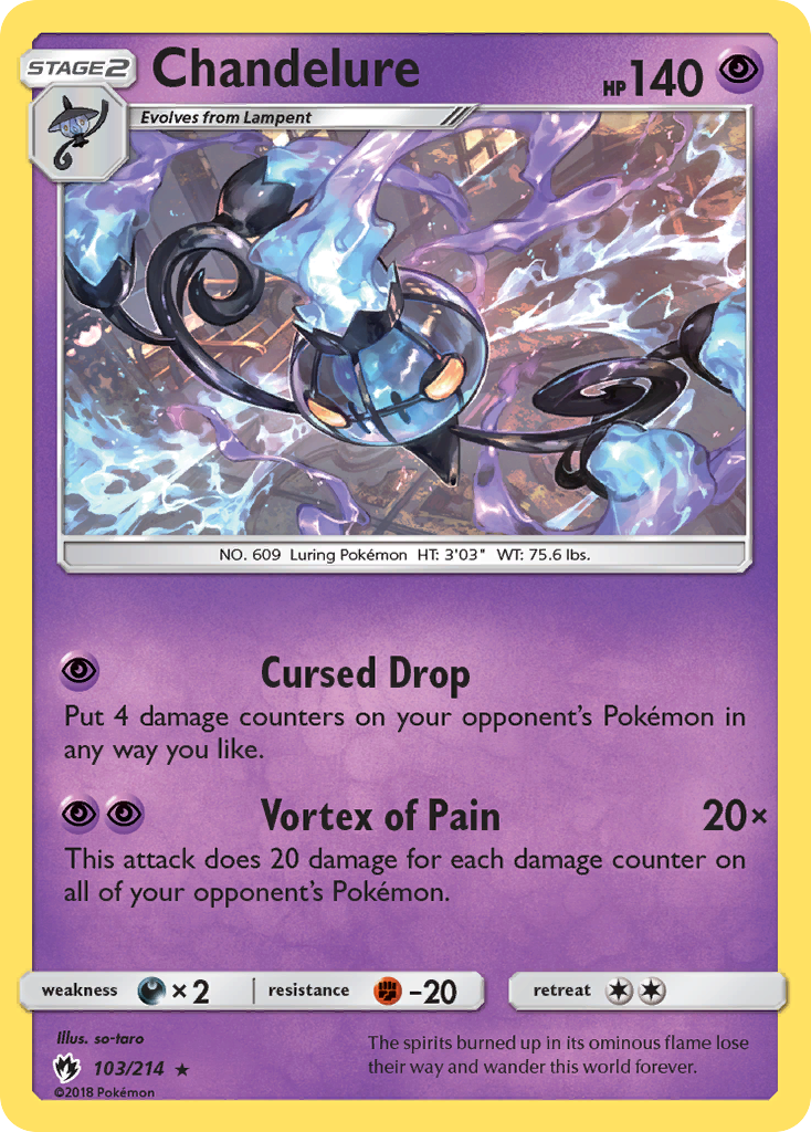 Chandelure 103/214 - SM  Lost Thunder Holofoil