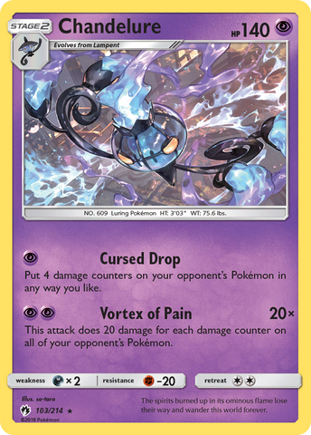 Chandelure 103/214 - SM  Lost Thunder Holofoil