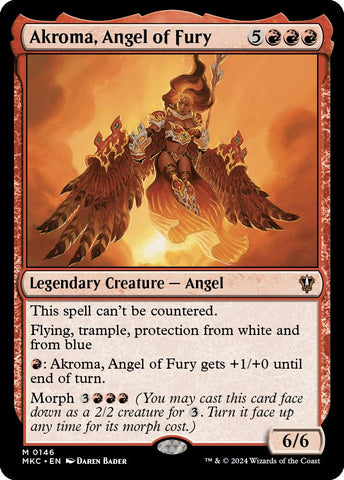 Akroma, Angel of Fury (MKC-146) - Murders at Karlov Manor Commander