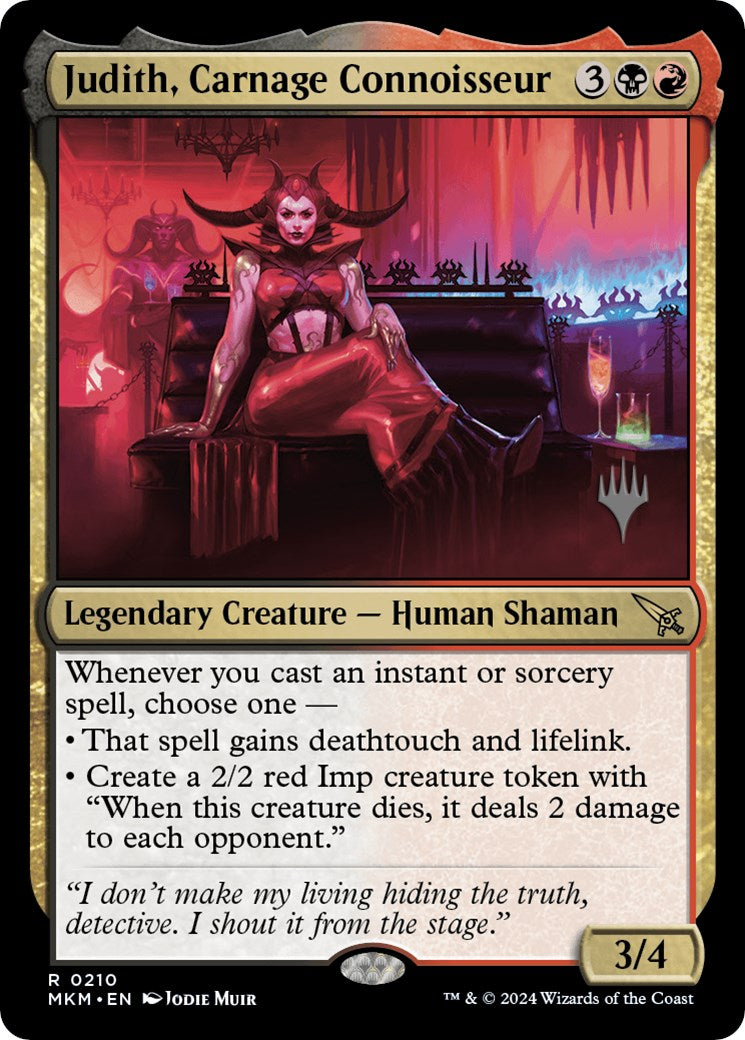 Judith, Carnage Connoisseur (PPMKM-210) - Murders at Karlov Manor Promos