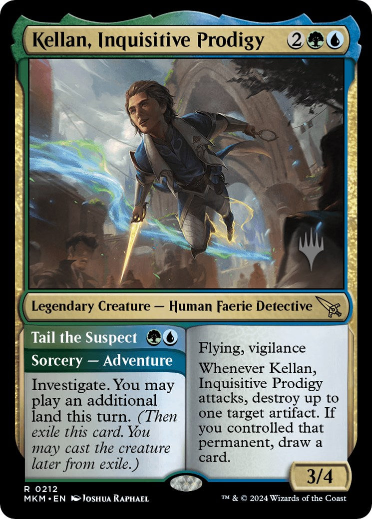 Kellan, Inquisitive Prodigy (PPMKM-212) - Murders at Karlov Manor Promos