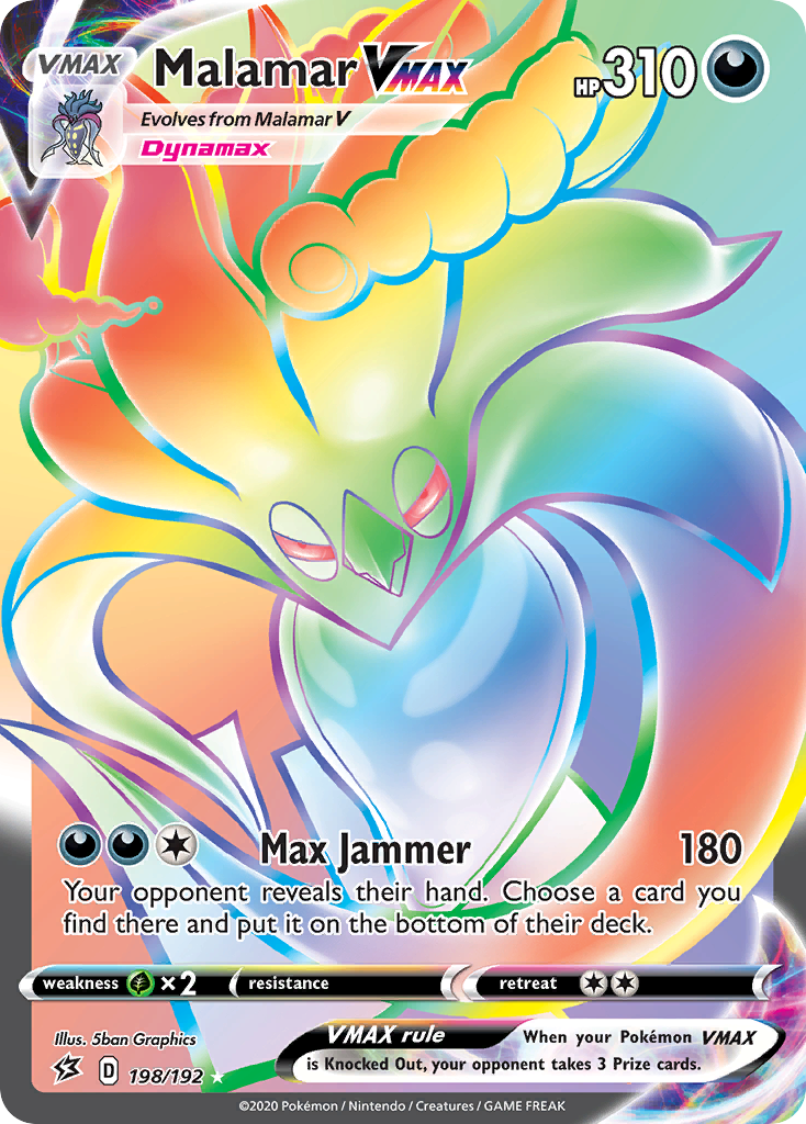Malamar VMAX (Secret)/192 - SWSH02 Rebel Clash Holofoil