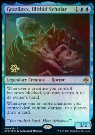 Grazilaxx, Illithid Scholar (PRE-060) - Adventures in the Forgotten Realms Promos Foil