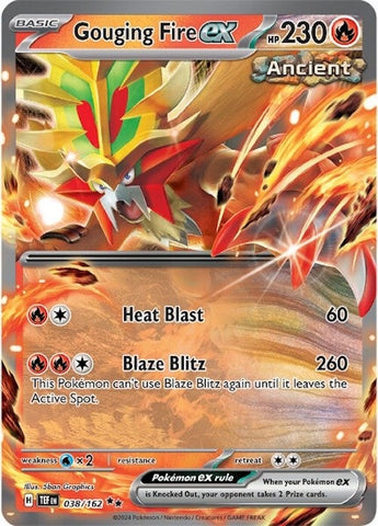 Gouging Fire ex - 038/162 38 - SV05 Temporal Forces Holofoil