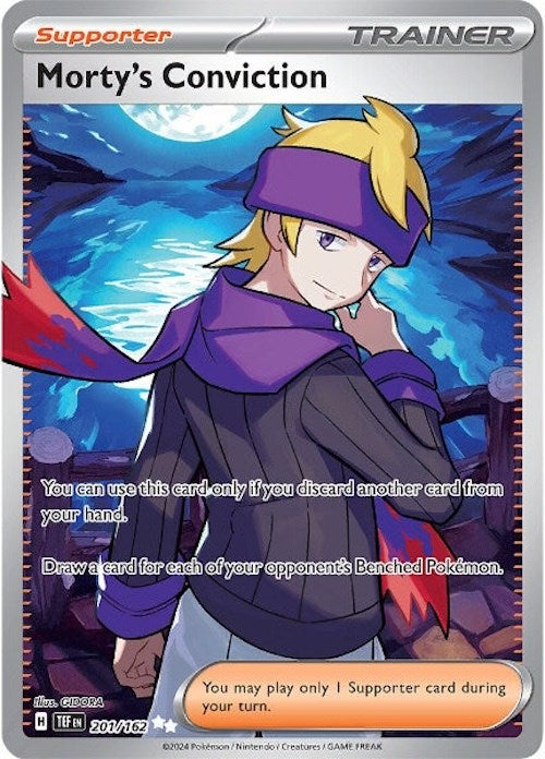 Morty's Conviction - 201/162 201 - SV05 Temporal Forces Holofoil