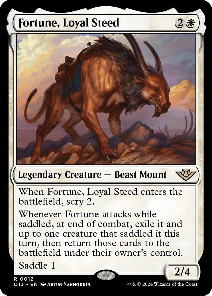 Fortune, Loyal Steed (OTJ-012) - Outlaws of Thunder Junction