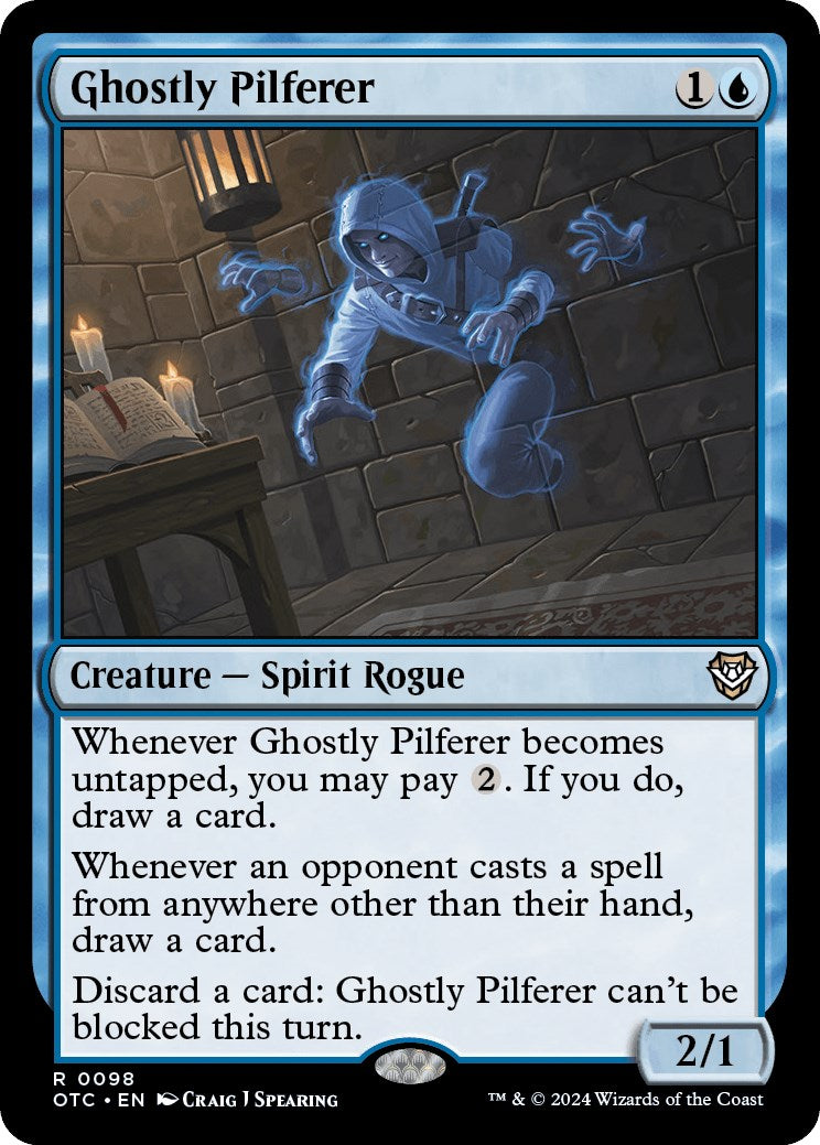 Ghostly Pilferer (OTC-098) - Outlaws of Thunder Junction Commander
