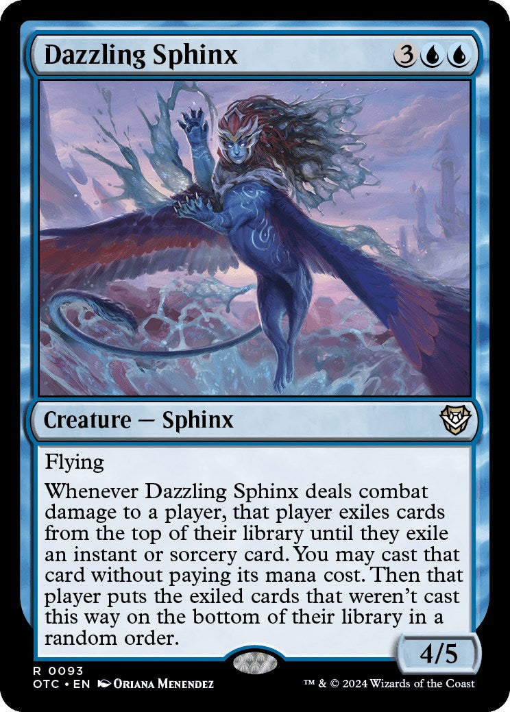 Dazzling Sphinx (OTC-093) - Outlaws of Thunder Junction Commander