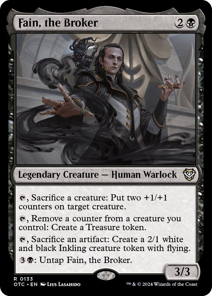 Fain, the Broker (OTC-133) - Outlaws of Thunder Junction Commander
