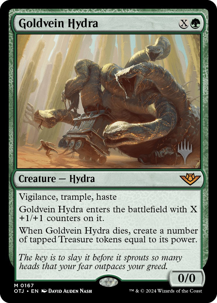Goldvein Hydra (PPOTJ-167) - Outlaws of Thunder Junction Promos