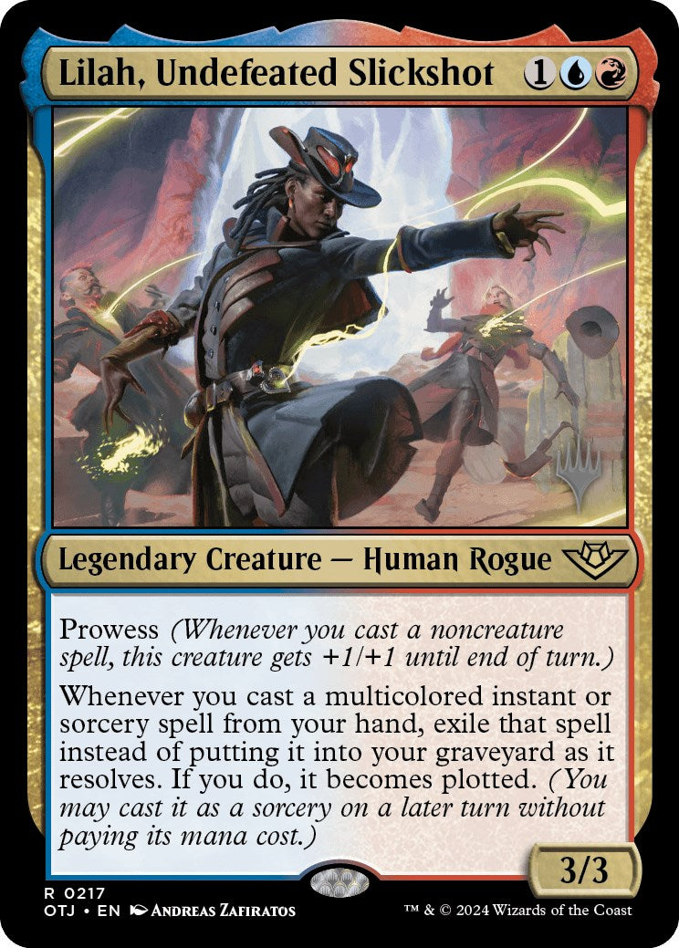 Lilah, Undefeated Slickshot (PPOTJ-217) - Outlaws of Thunder Junction Promos