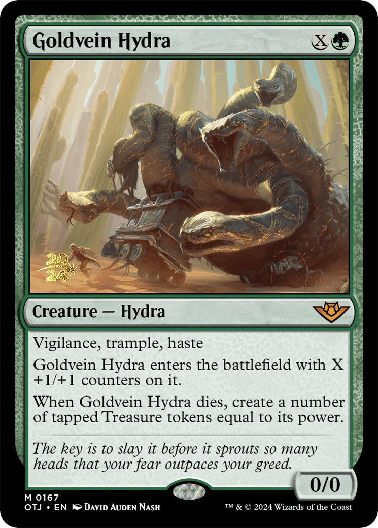 Goldvein Hydra (PRE-167) - Outlaws of Thunder Junction Promos Foil