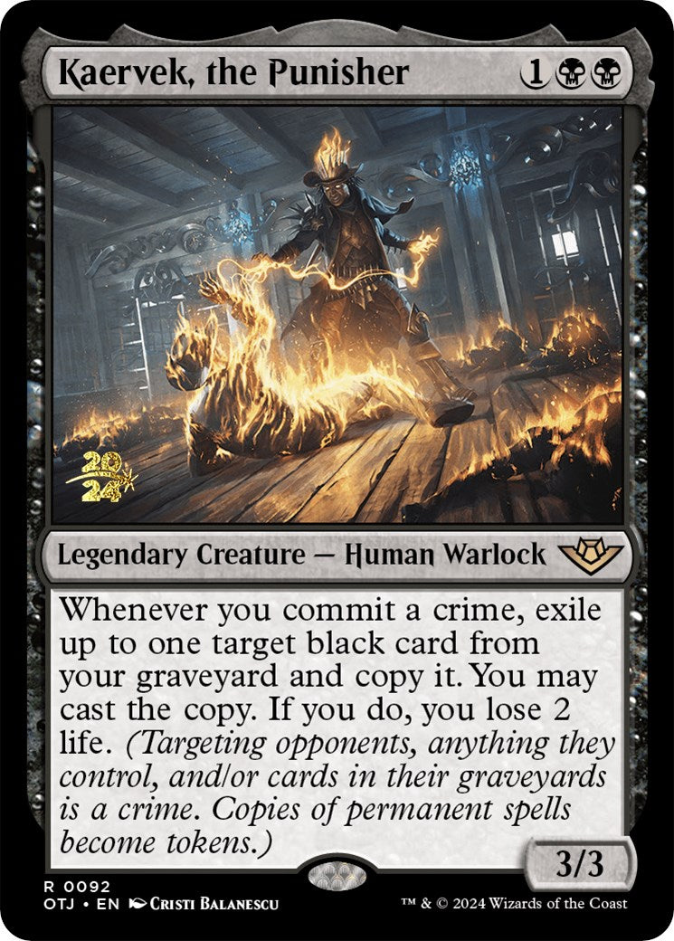 Kaervek, the Punisher (PRE-092) - Outlaws of Thunder Junction Promos Foil