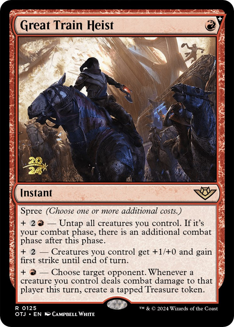 Great Train Heist (PRE-125) - Outlaws of Thunder Junction Promos Foil