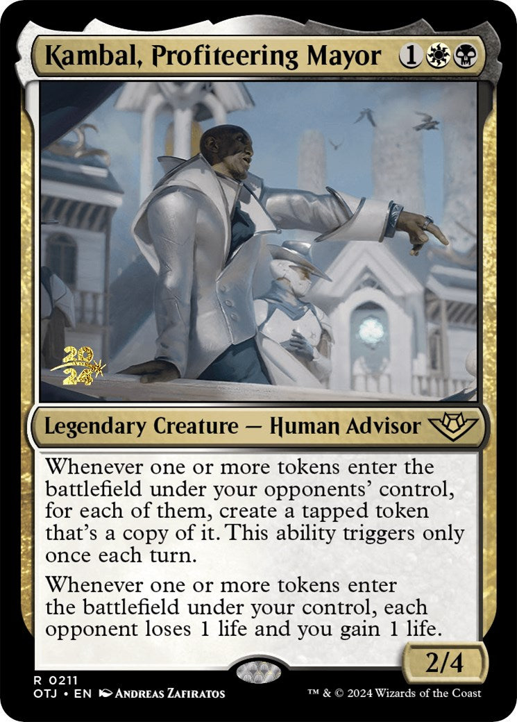 Kambal, Profiteering Mayor (PRE-211) - Outlaws of Thunder Junction Promos Foil