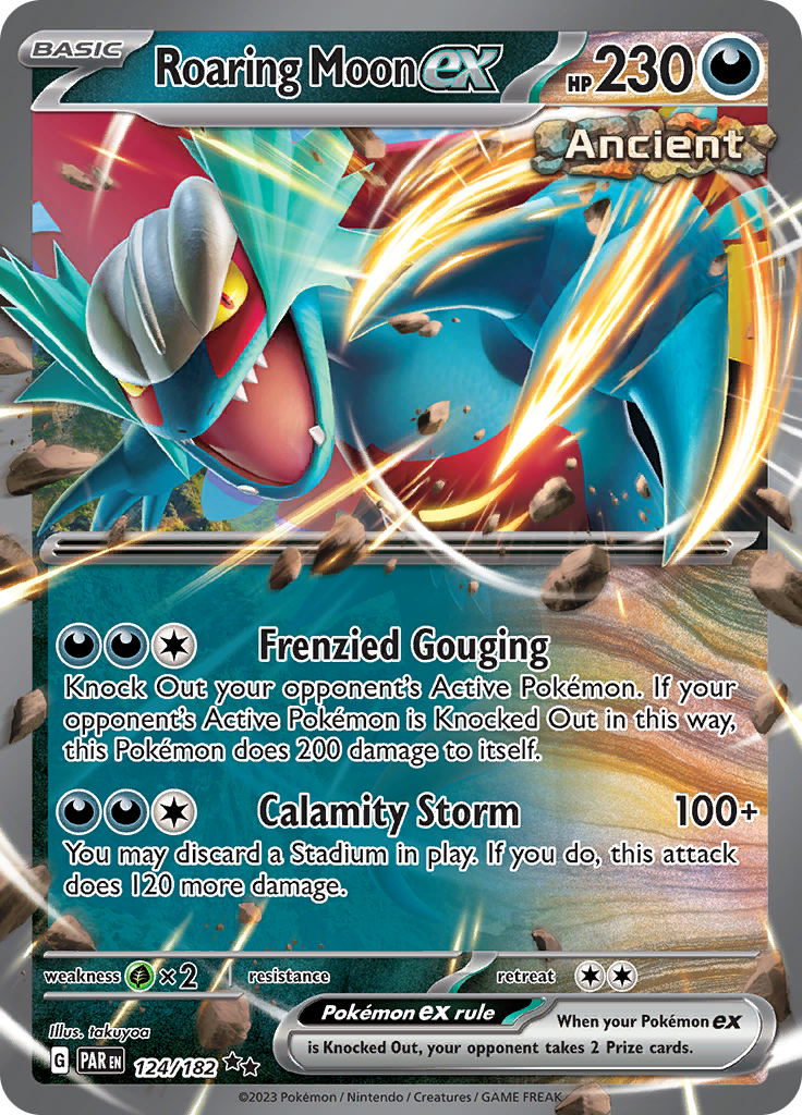Roaring Moon ex 124 - SV04 Paradox Rift Holofoil