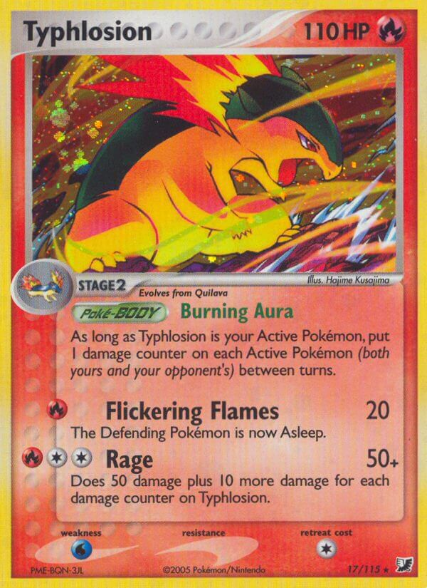 Typhlosion - 17/115 (EX Unseen Forces) - Deck Exclusives