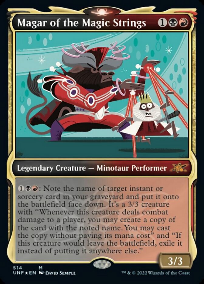 Magar of the Magic Strings (Showcase) (Galaxy Foil) (UNF-514) - Unfinity: (Showcase) Foil