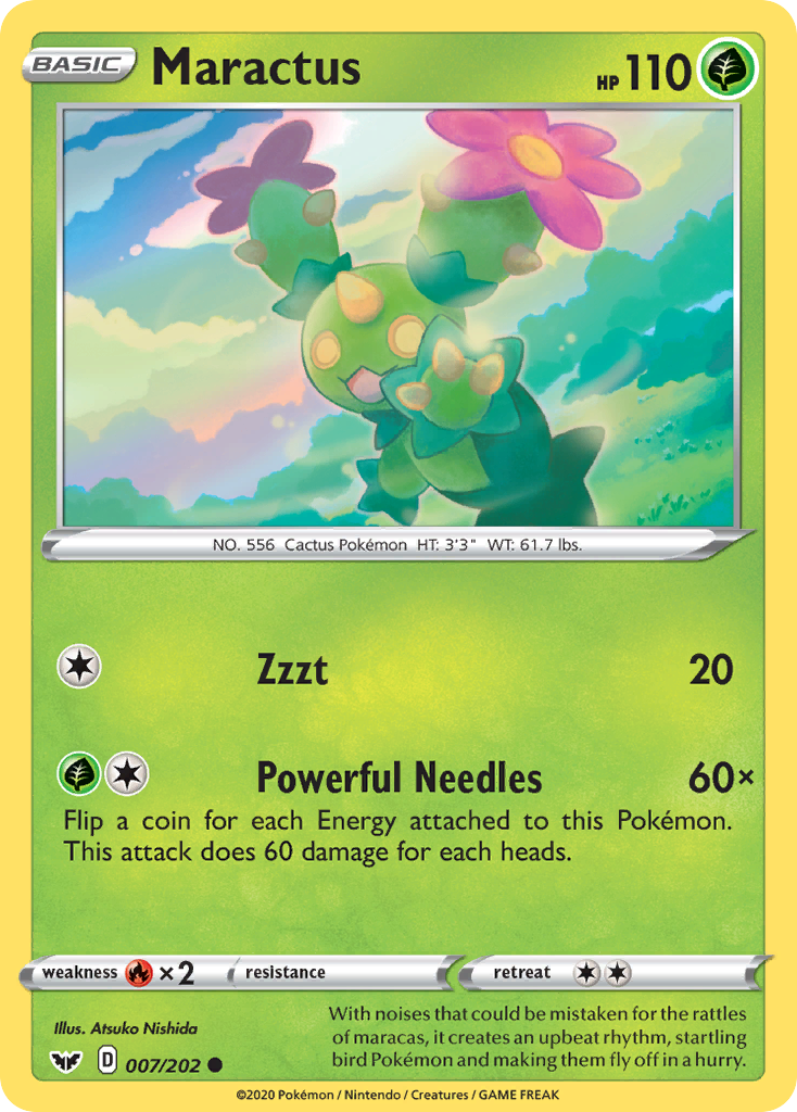 Maractus 7/202 - SWSH01 Sword & Shield Base Set