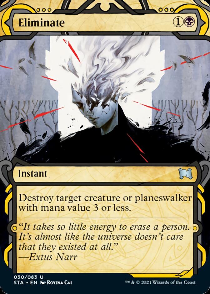 Eliminate (Foil Etched) (STA-030) - Strixhaven Mystical Archive (Borderless) Foil