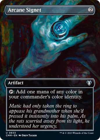 Arcane Signet (Borderless) (CMM-653) - Commander Masters (Borderless)