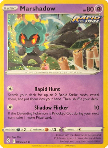 Marshadow - 080/203 (Cosmos Holo) 80 - Miscellaneous Cards & Products Holofoil