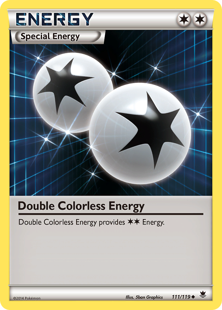 Double Colorless Energy 111/119 - XY  Phantom Forces