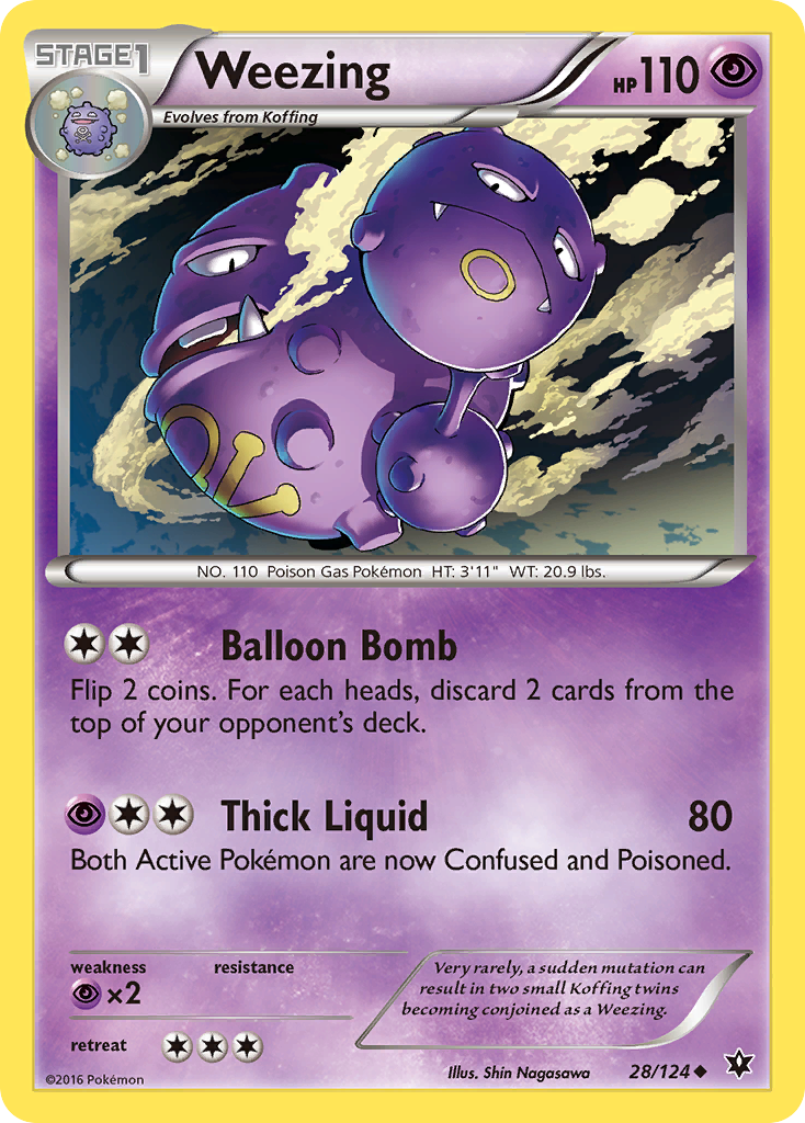 Weezing 28/124 - XY  Fates Collide