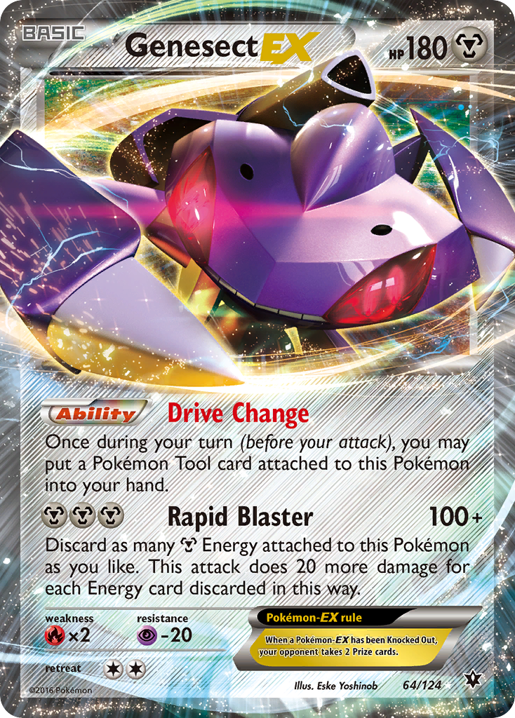 Genesect EX 64/124 - XY  Fates Collide Holofoil