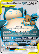 Eevee & Snorlax GX (Full Art)/181 - SM  Team Up Holofoil