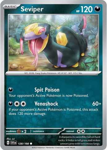 Seviper 128 - SV01 Scarlet & Violet Base Set