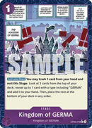 Kingdom of GERMA (Textured Foil) (OP06-079) - Premium Booster -The Best- Foil